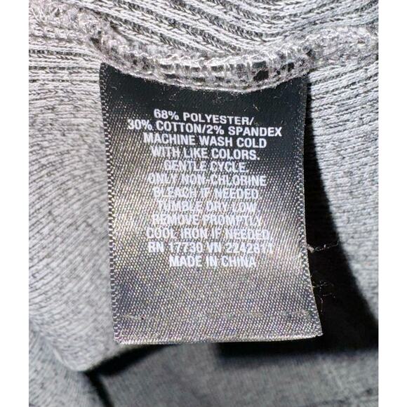 Vintage Mossimo Ribbed Sleeveless Dress Medium Gray Y2K 90s V Neck Workwear - Picture 6 of 7